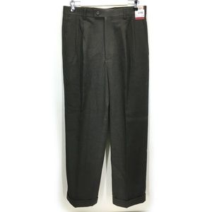 Louis Raphael Melange Flannel Cuffed Slacks
